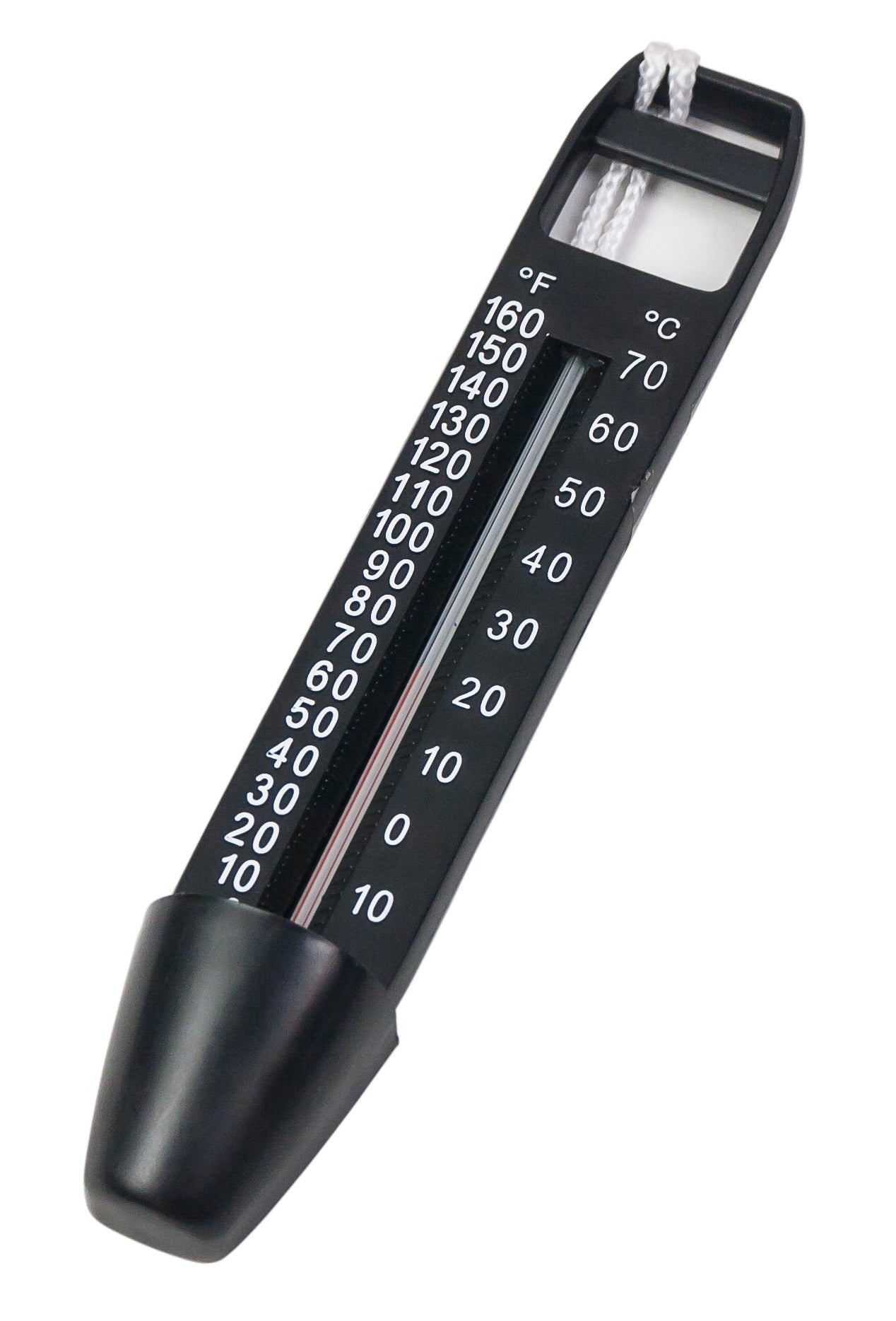 Delphin Thermometer 25cm lang zwart - Azzura Pool