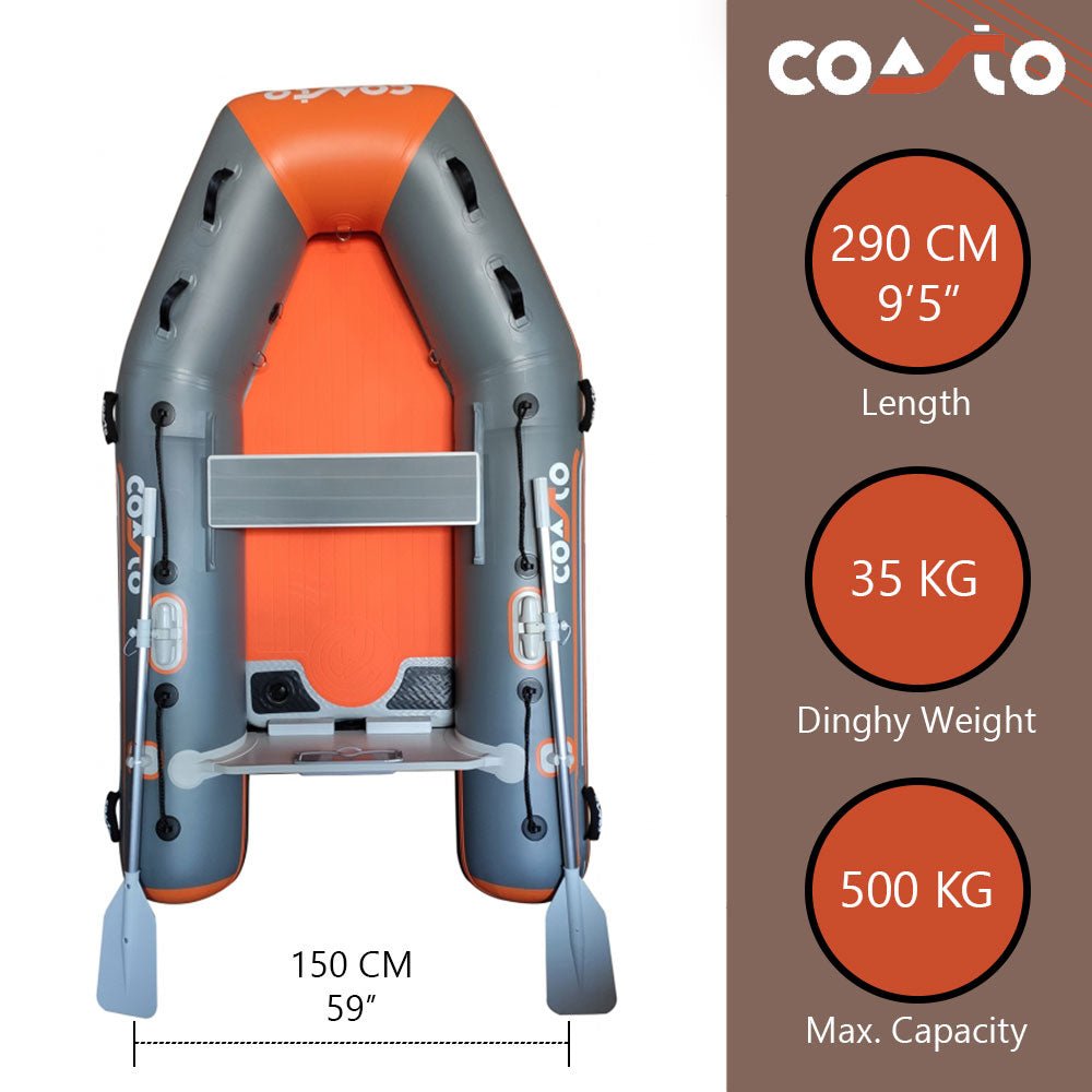 Dinghy Coasto DS-290 - 290 x 150cm - Donkergrijs - Azzura Pool