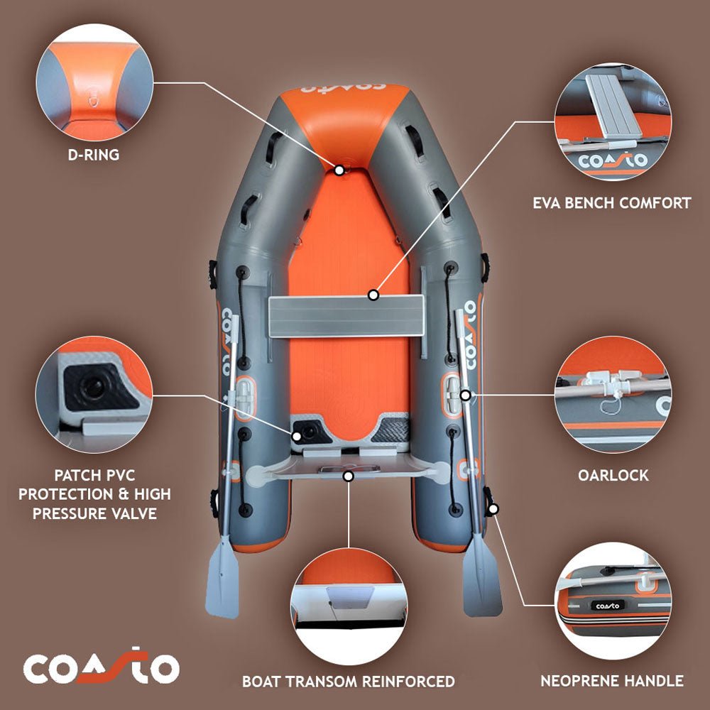 Dinghy Coasto DS-290 - 290 x 150cm - Donkergrijs - Azzura Pool