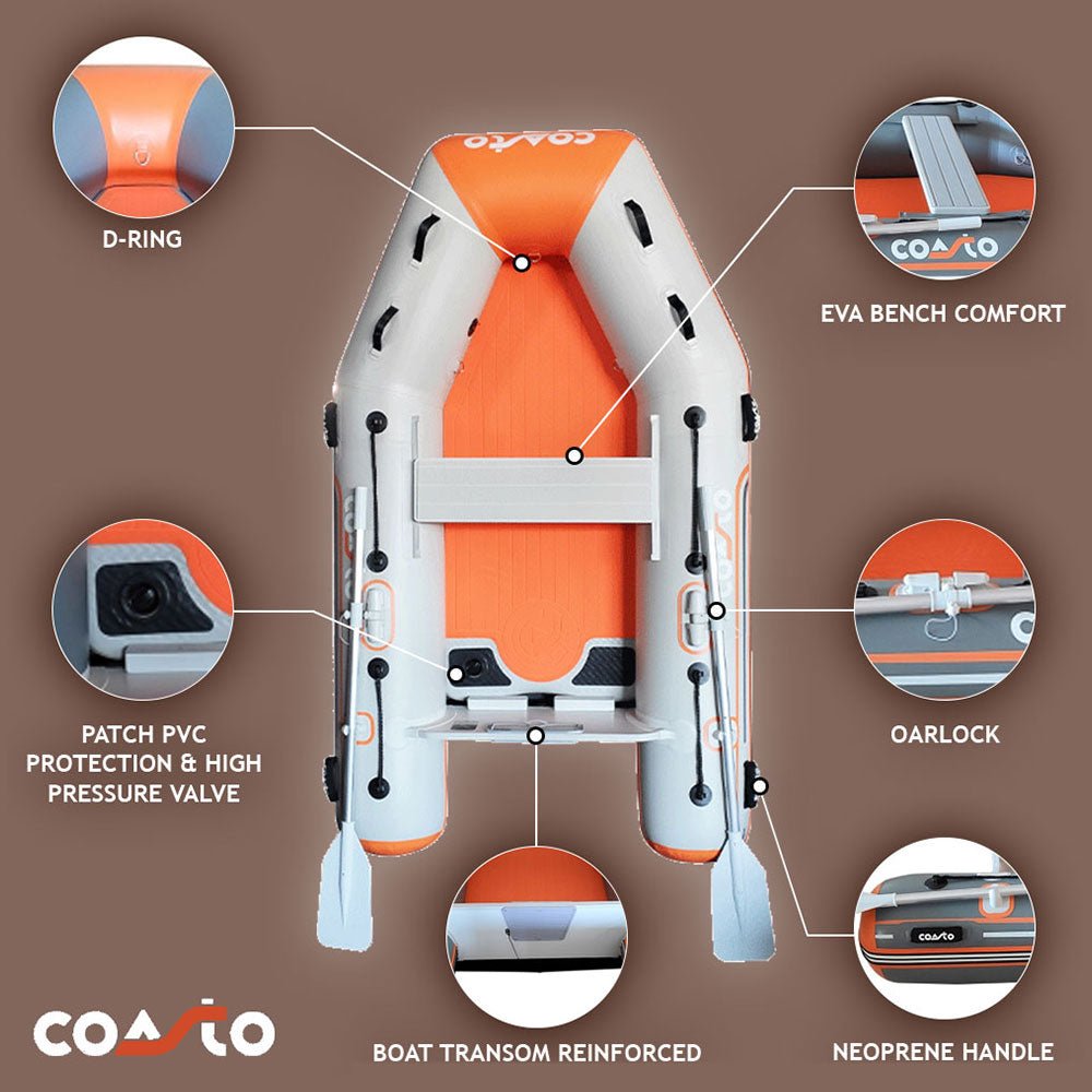 Dinghy Coasto DS-290 - 290 x 150cm - Lichtgrijs - Azzura Pool