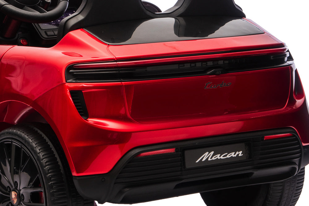 Porsche Macan Turbo, Elektrische Kinderauto Met Een Lithium Accu, Muziek Module, Rubberen Banden En Meer.
