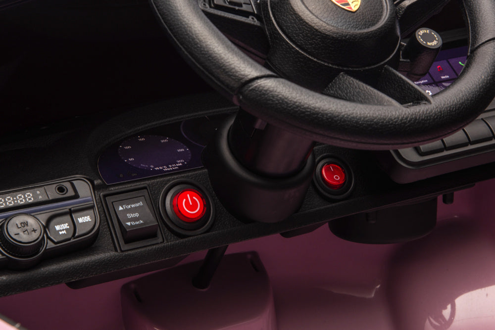 Porsche Macan Turbo, Elektrische Kinderauto Met Een Lithium Accu, Muziek Module, Rubberen Banden En Meer.