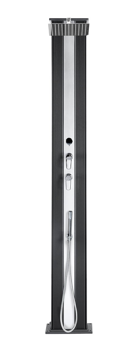 Douche Hybride Dada Straight 40L Kleur Antraciet / Geborsteld aluminium - Azzura Pool