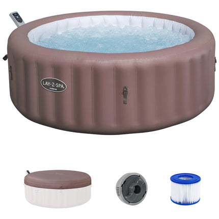 Bestway Lay-Z-Spa Hawaii Smart AirJet de bajo consumo, 6 personas