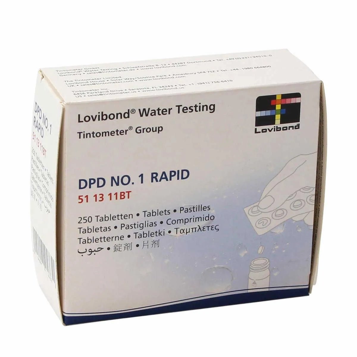 DPD 1 tabletten voor manuele tester - 100 stuks - Azzura Pool