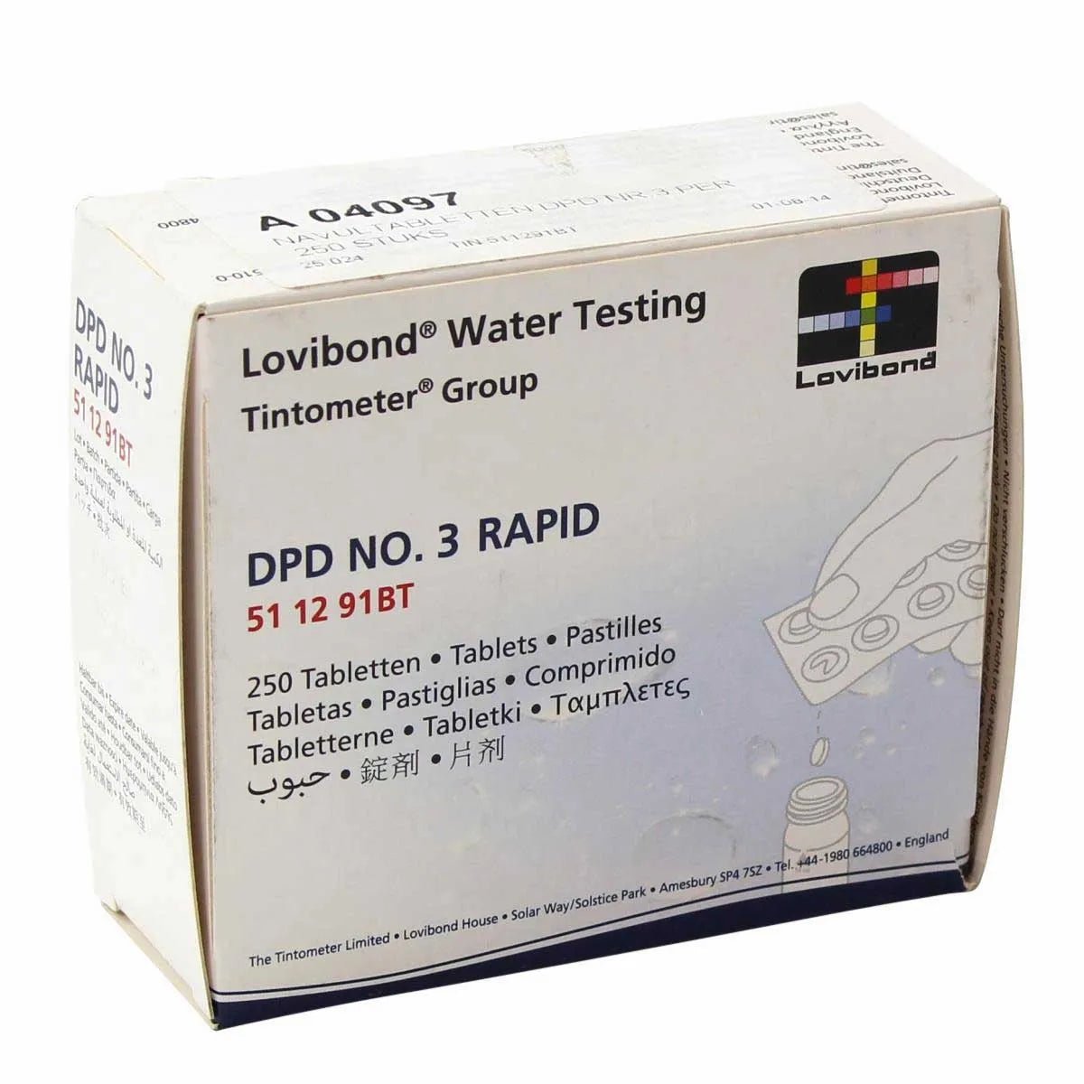DPD 3 tabletten voor manuele tester - 100 stuks - Azzura Pool