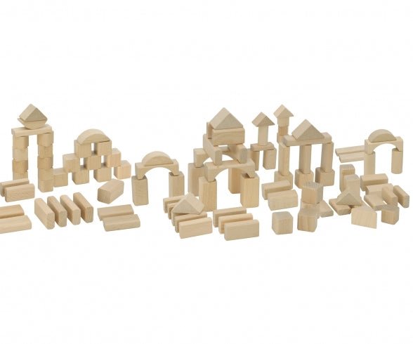 Eichhorn Houten Blokkenset – 100 Stuks in Bewaaremmer - Azzura Pool