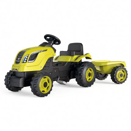 Tractor de pedales Smoby Farmer XL con remolque - Verde