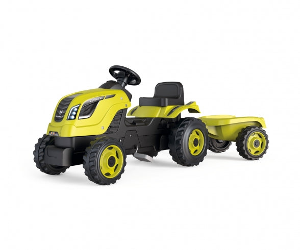 Smoby Farmer XL traptractor met aanhanger - Groen