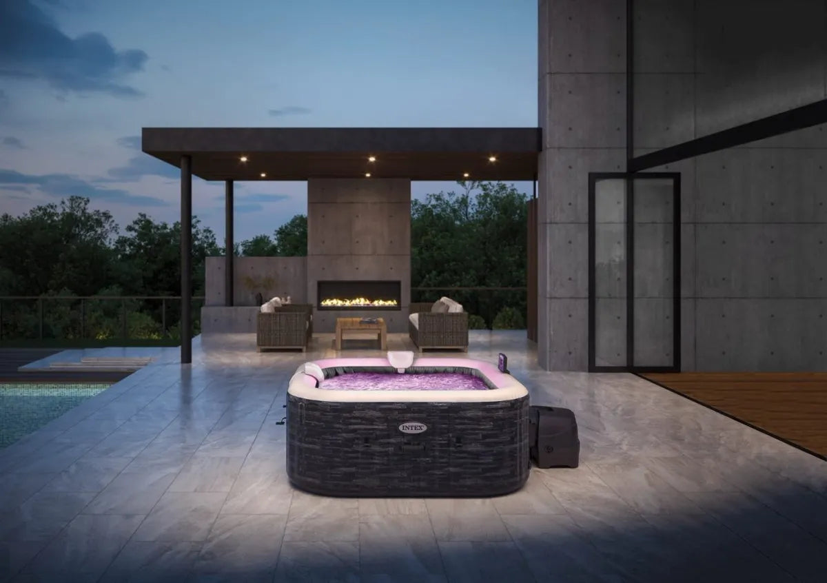 Spa gonflable Intex Pure Spa Greystone Deluxe - 4 personnes