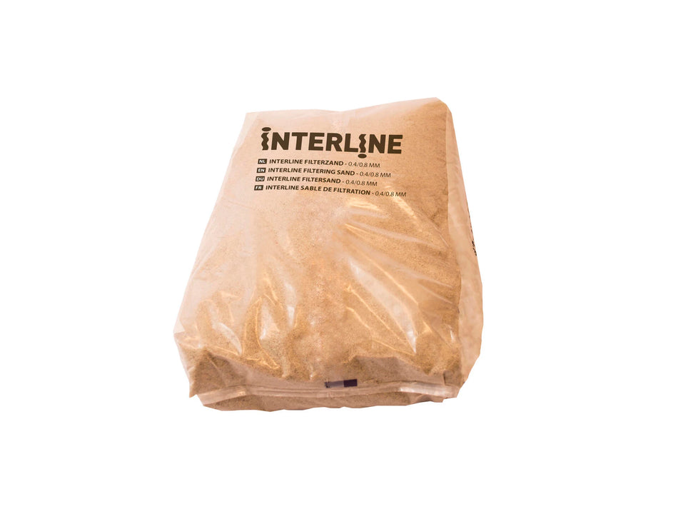 Interline filterzand 0.4/0.8 mm - zak 20 kg