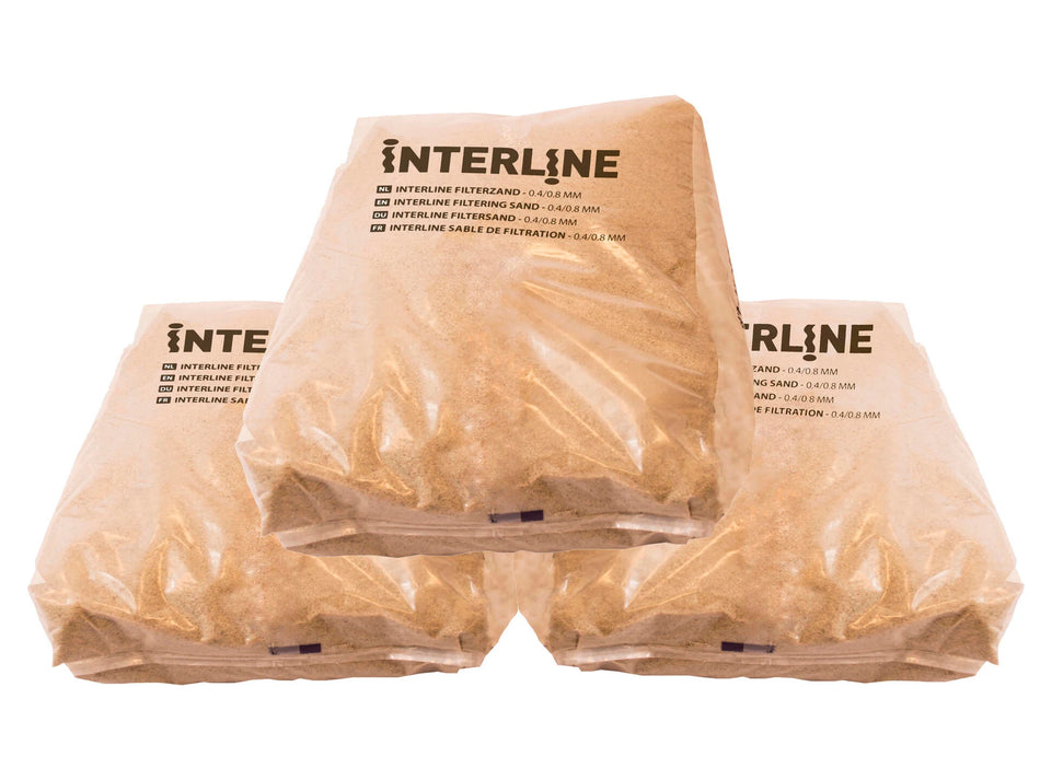 Interline filterzand 0.4/0.8 mm - zak 20 kg