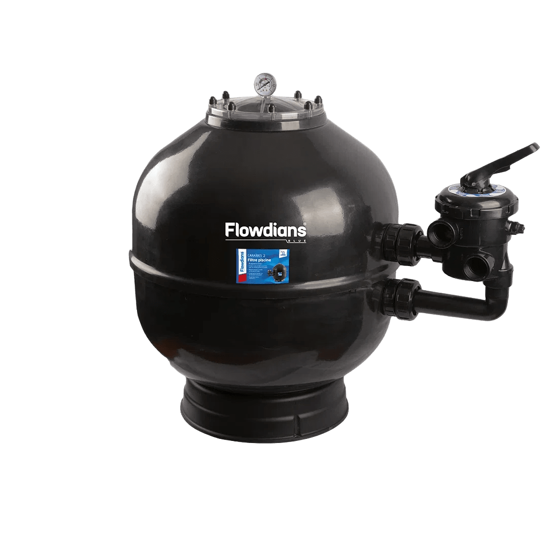 Flowdians Caraibes II polyester side mount zandfilter 30 m³/u - Azzura Pool
