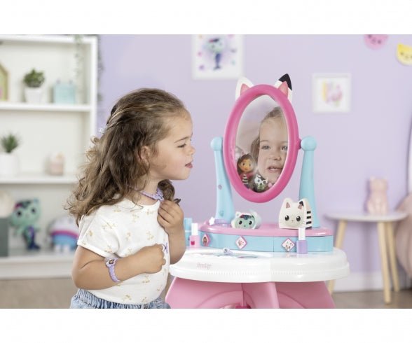 Gabby's Poppenhuis 2in1 Kaptafel met Kruk - Azzura Pool