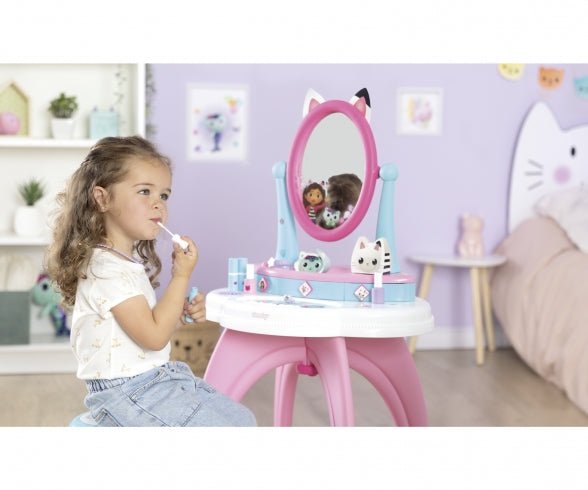 Gabby's Poppenhuis 2in1 Kaptafel met Kruk - Azzura Pool