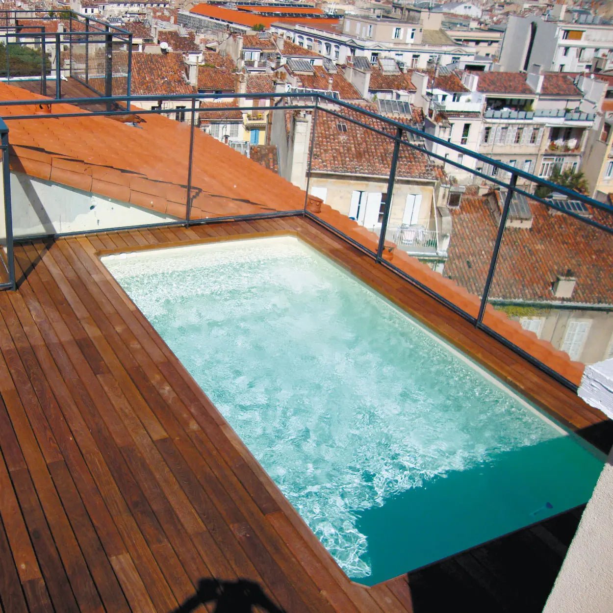 Giens Wit Polyester zwembad - 430 cm x 220 cm x 150 cm - Azzura Pool