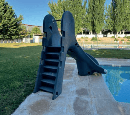 Glijbaan - Zandkleurig - 130 cm - Azzura Pool