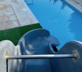 Glijbaan - Zandkleurig - 130 cm - Azzura Pool