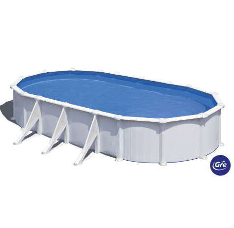 Gré Atlantis ovaal zwembad 815 cm x 470 cm x 132 cm - Azzura Pool