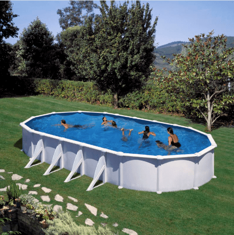 Gré Atlantis ovaal zwembad 920 cm x 670 cm x 132 cm - Azzura Pool