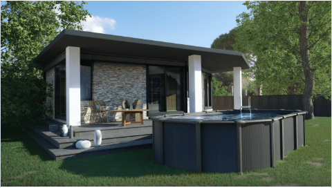 Gre Capri Ovaal Staal Zwembad 730 cm x 375 cm x 132 cm - Azzura Pool