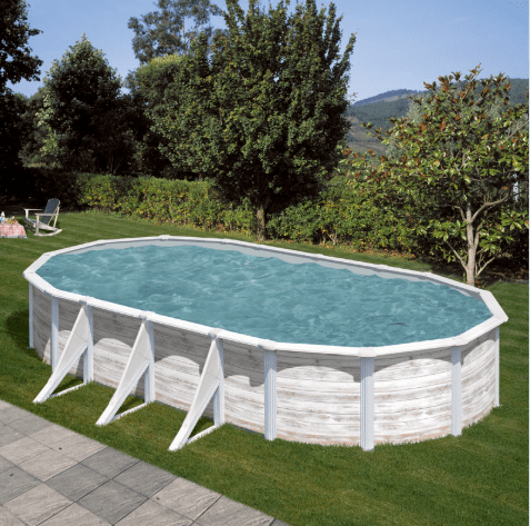 Gré Finlandia stalen zwembad - 730 x 375 x 120 cm - Azzura Pool