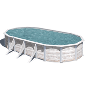 Gré Finlandia stalen zwembad - 730 x 375 x 120 cm - Azzura Pool