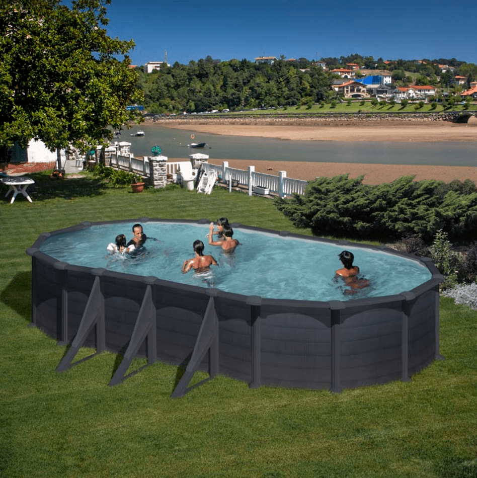 Gre Granada Ovaal Staal Zwembad 730 cm x 375 cm x 132 cm - Azzura Pool