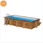 Gre Houten zwembad Papaya rechthoekig 520 cm x 320 cm x 133 cm - Azzura Pool