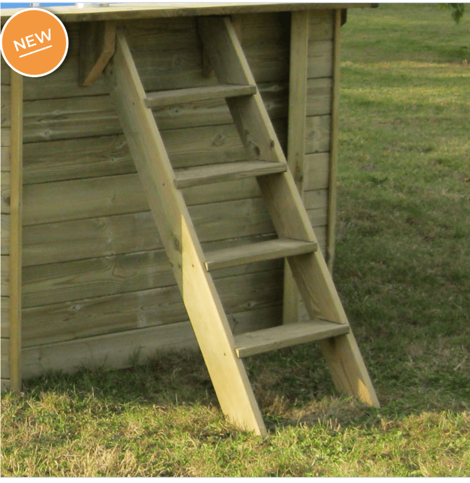 Gre Houten zwembad Papaya rechthoekig 520 cm x 320 cm x 133 cm - Azzura Pool