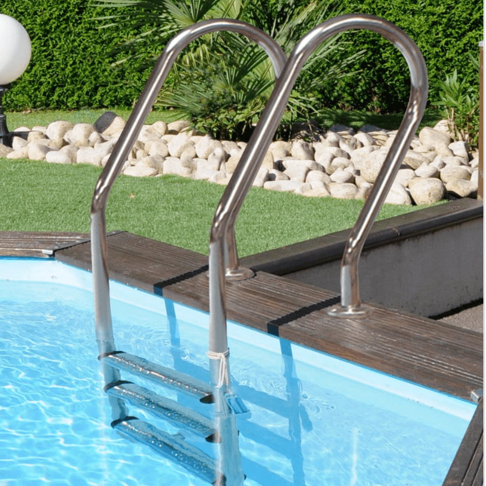 Gre Houten zwembad Vermela ovaal 672 cm x 472 cm x 146 cm - Azzura Pool