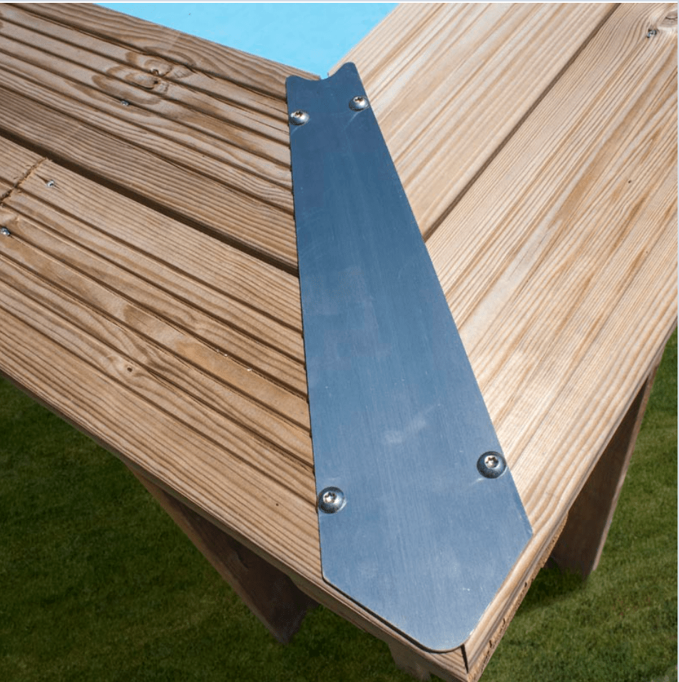 Gre Houten zwembad Vermela ovaal 672 cm x 472 cm x 146 cm - Azzura Pool