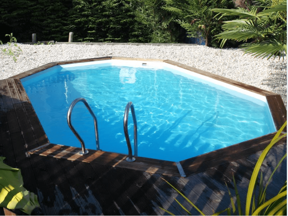 Gre Houten zwembad Vermela ovaal 672 cm x 472 cm x 146 cm - Azzura Pool