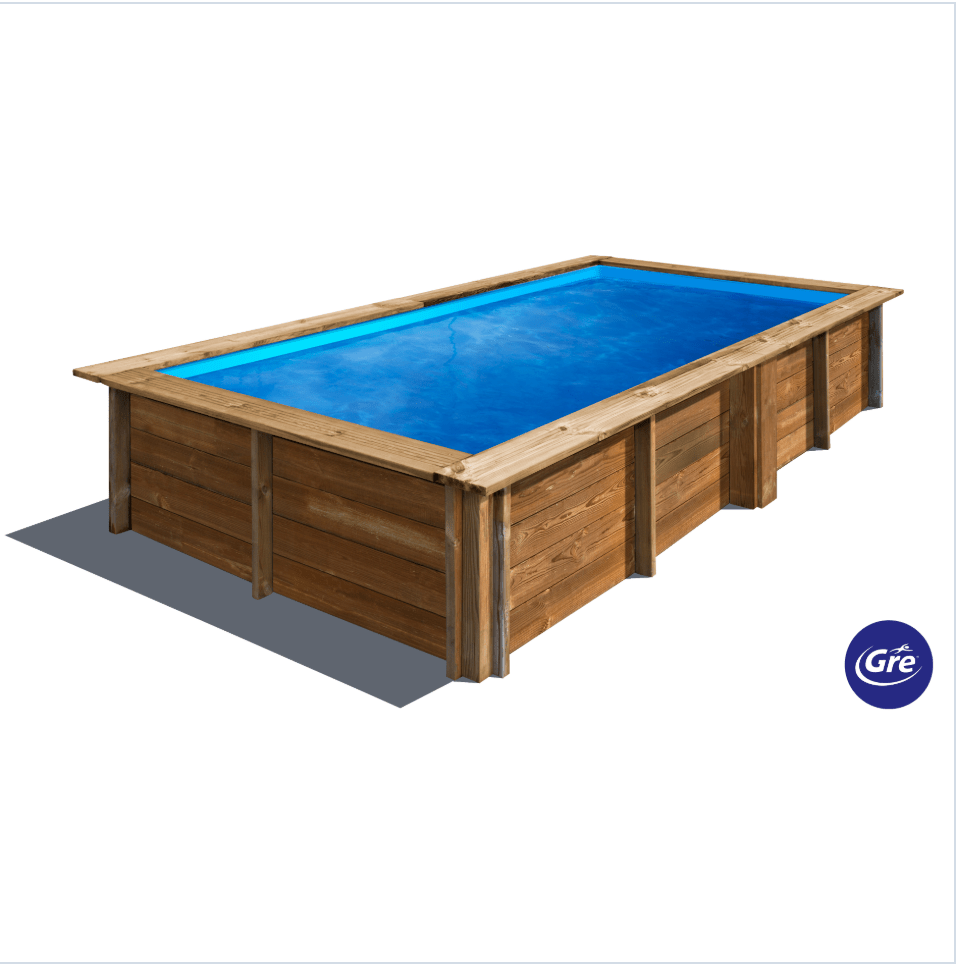 Gre Lemon houten Zwembad – 375 x 200 x 68 con - Azzura Pool