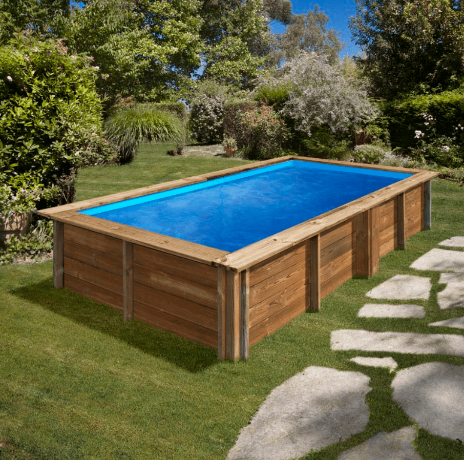 Gre Lemon houten Zwembad – 375 x 200 x 68 con - Azzura Pool
