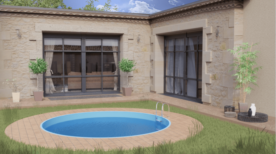 Gre Madagaskar Rond Ø420 x ↕150 cm - Azzura Pool