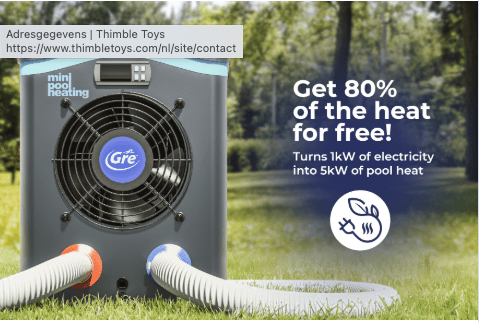 Gre Mini Warmtepomp HPM40, 5,5 kW - Azzura Pool