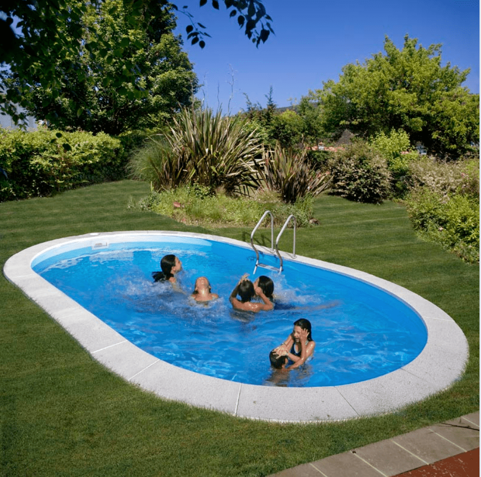 Gre Moorea Ovaal 800 x 400 x ↕150 cm - Azzura Pool