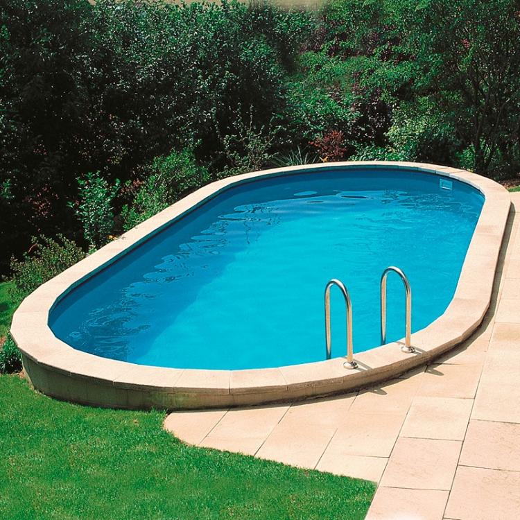 Gre Sumatra Ovaal 700 x 320 x ↕120 cm - Azzura Pool