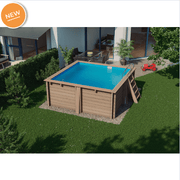 Gre Vierkant Carra zwembad 305 cm x 305 cm x ↕119 cm - Azzura Pool