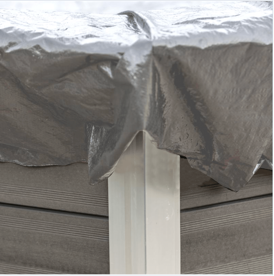 GRE Winterafdekking Rond – Zeil Ø460 cm, voor Composite Zwembaden Ø410 cm (580 g/m²) - Azzura Pool