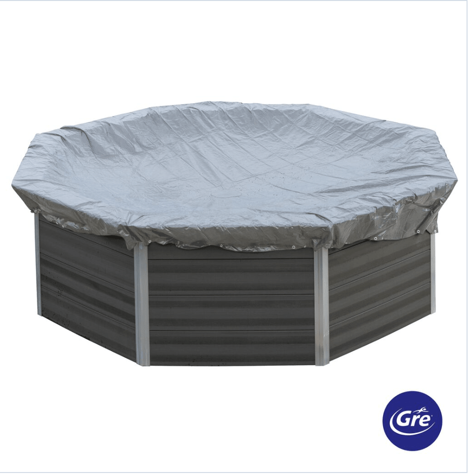 GRE Winterafdekking Rond – Zeil Ø460 cm, voor Composite Zwembaden Ø410 cm (580 g/m²) - Azzura Pool
