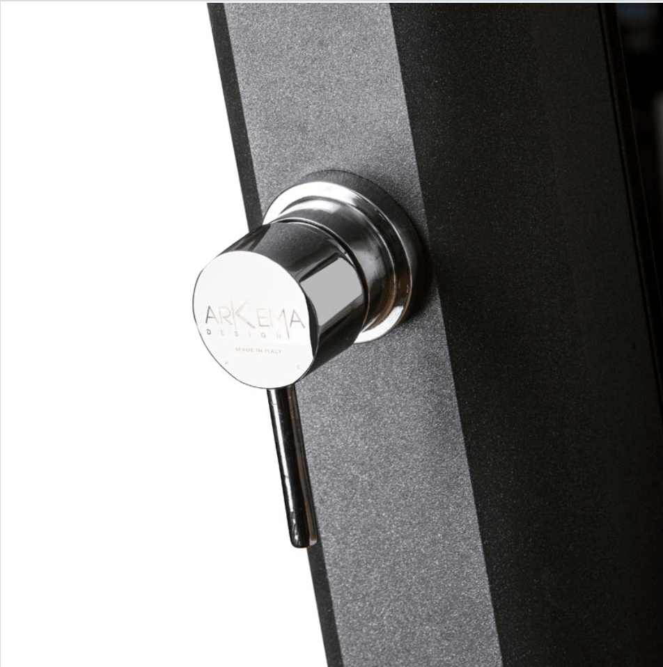 Gre Zonnedouche Aluminium zwart - 18 L - Azzura Pool