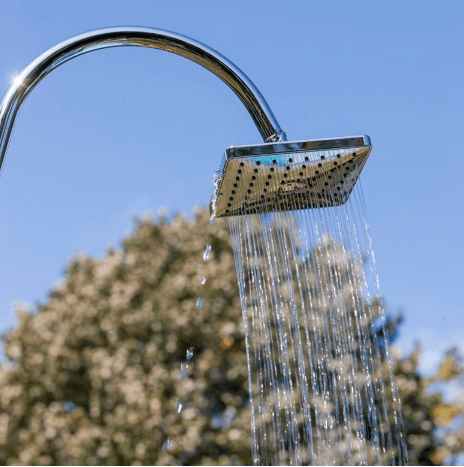 Gre Zonnedouche Aluminium zwart - 18 L - Azzura Pool