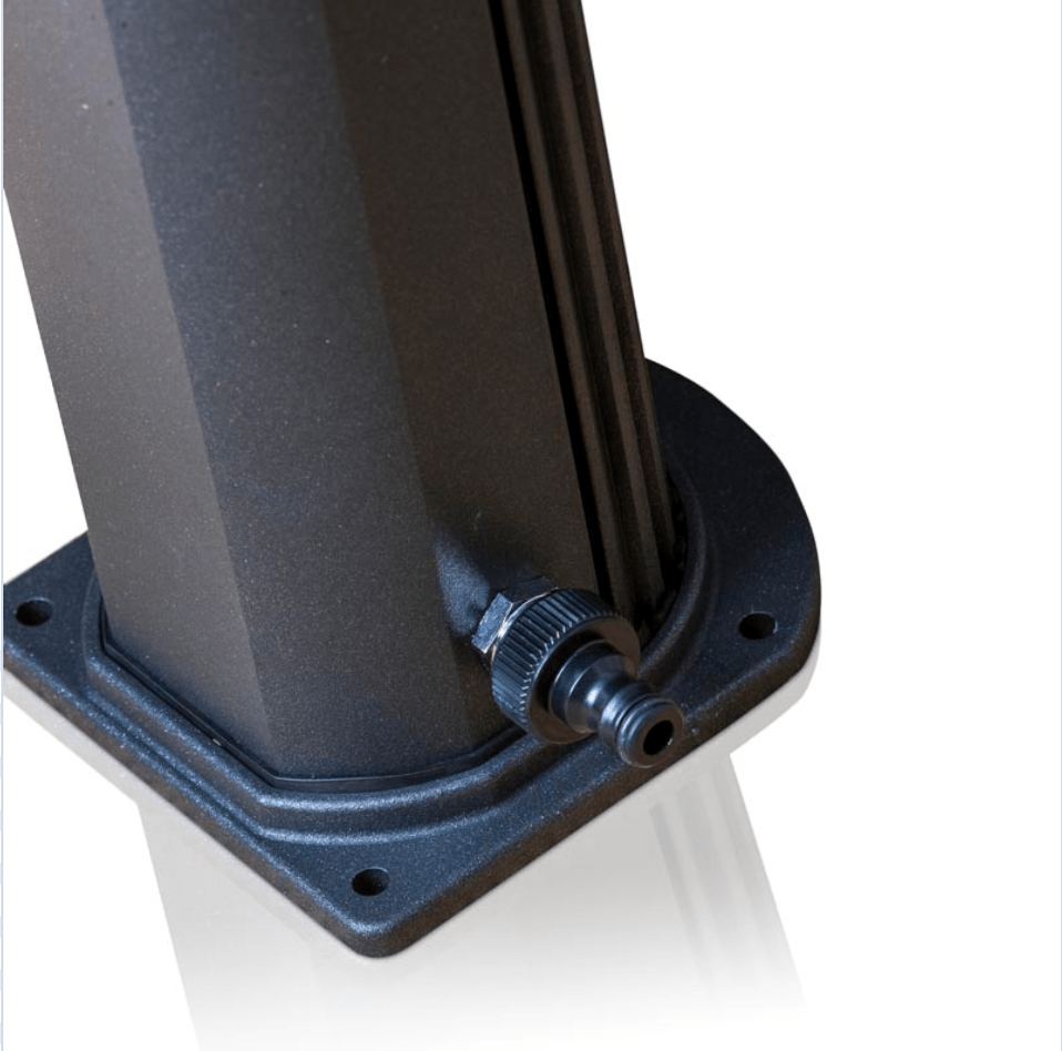 Gre Zonnedouche Aluminium zwart - 18 L - Azzura Pool