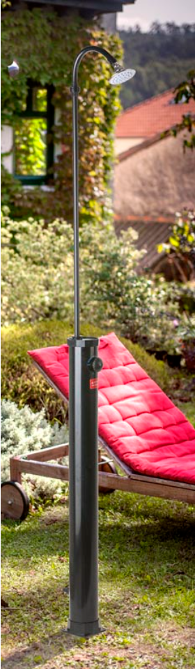 Gre Zonnedouche PVC zwart - 9 L - Azzura Pool