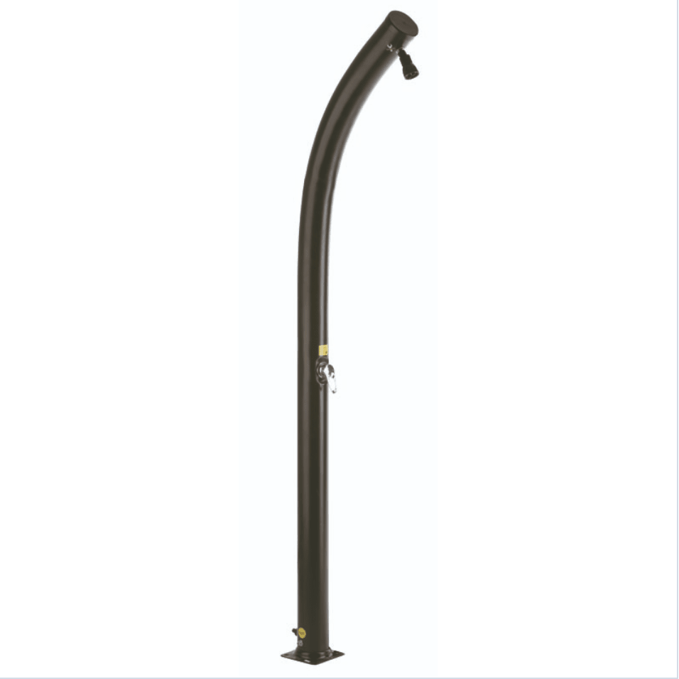 Gre Zonnedouche PVC zwart gebogen - 25 L - Azzura Pool