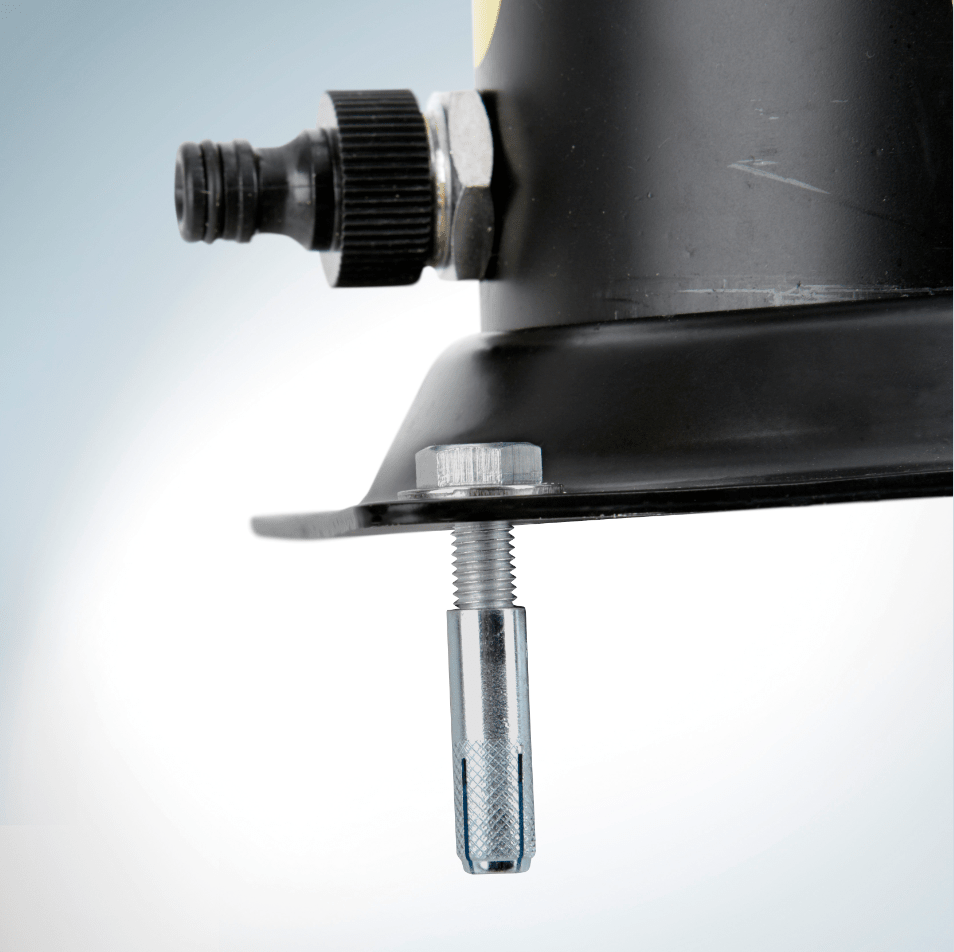 Gre Zonnedouche PVC zwart gebogen - 25 L - Azzura Pool