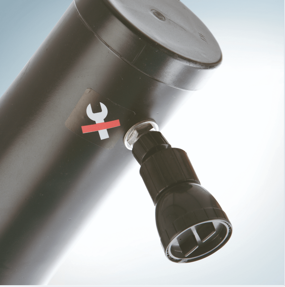 Gre Zonnedouche PVC zwart gebogen - 25 L - Azzura Pool