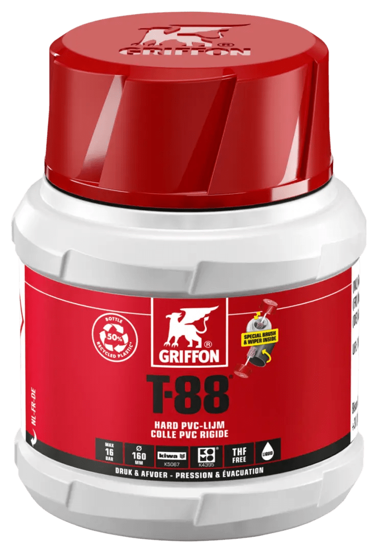 Griffon T88 PVC-lijm vloeibaar 100ml druk en afvoer - Azzura Pool